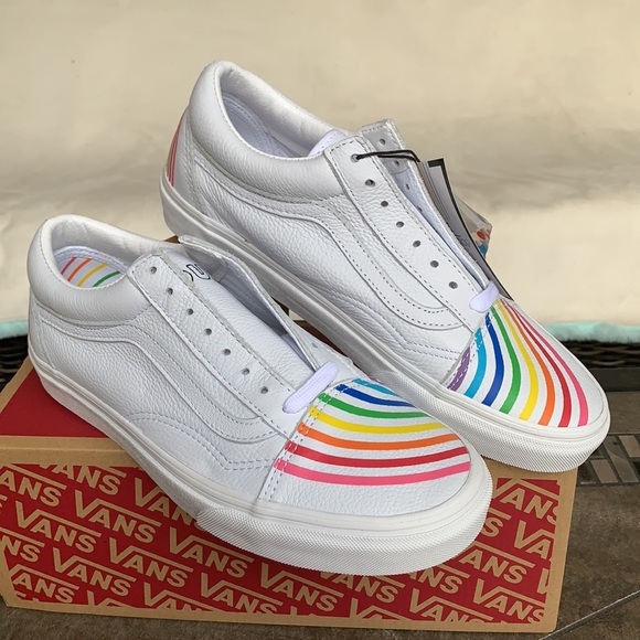 VANS OLD SKOOL FLOUR SHOP RAINBOW/TRUE WHITE MEN’s - Picture 3 of 15